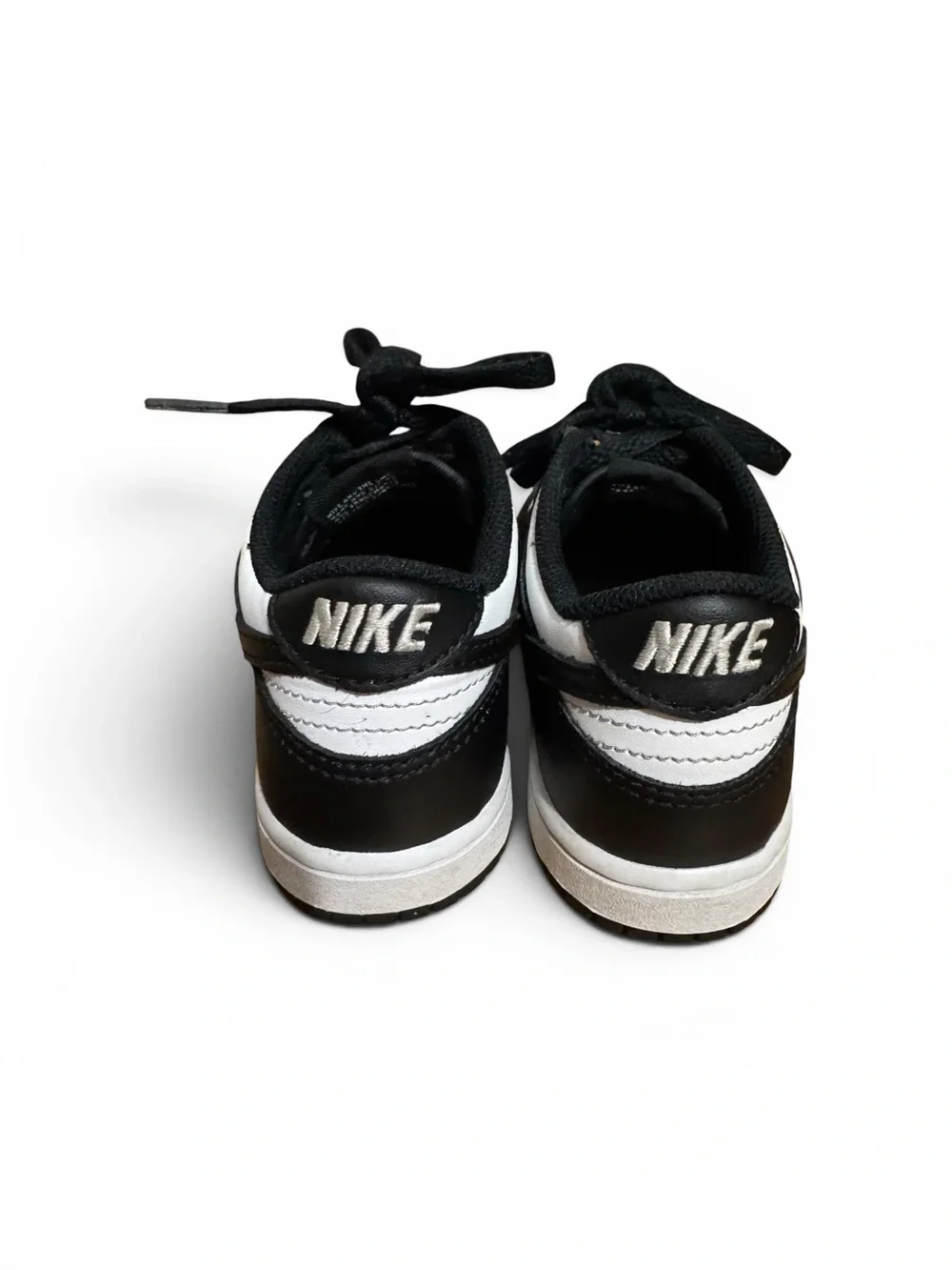 Kids 12C black and white panda dunks